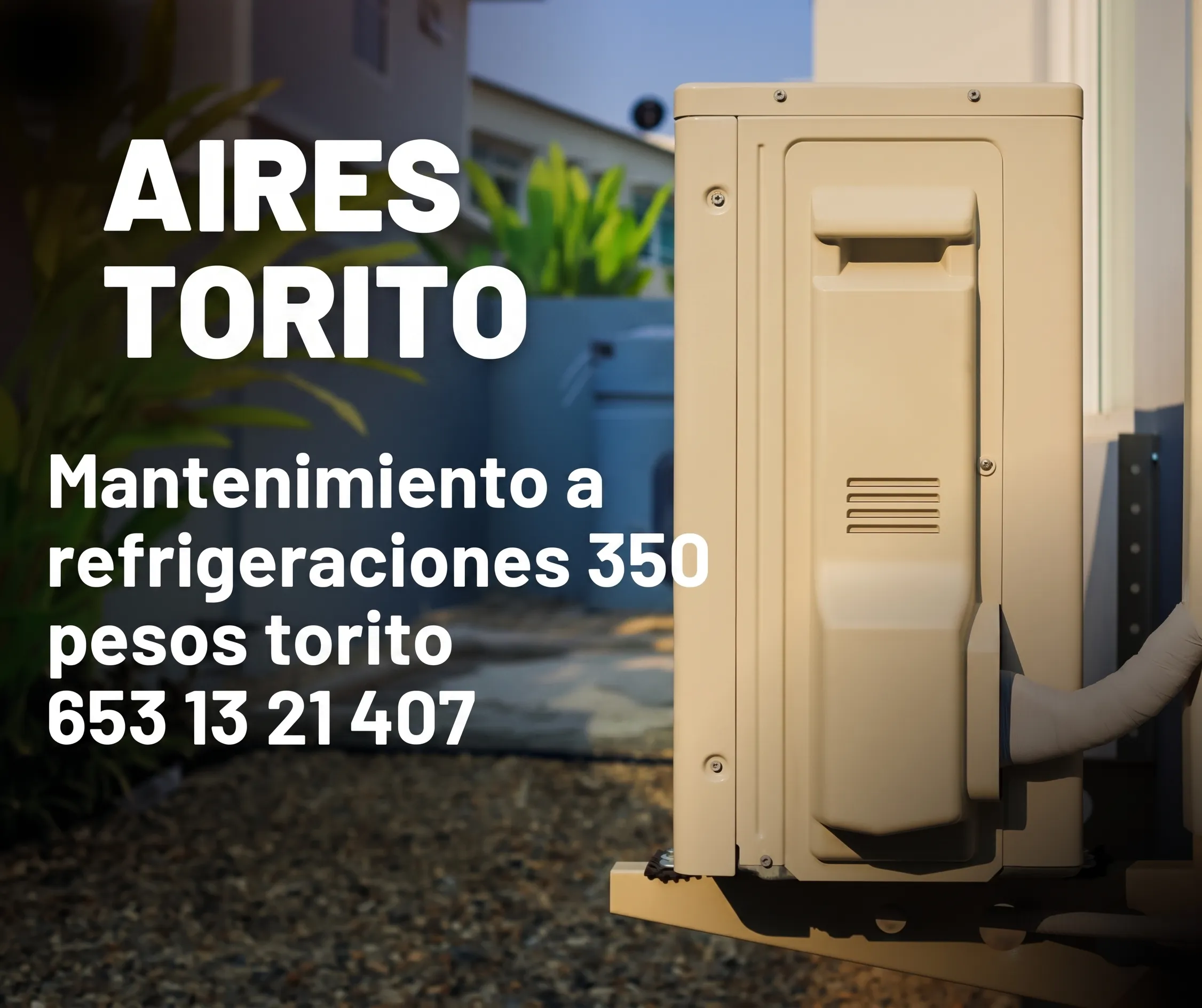 Reparación de condensadora y recarga de gas para aire acondicionado